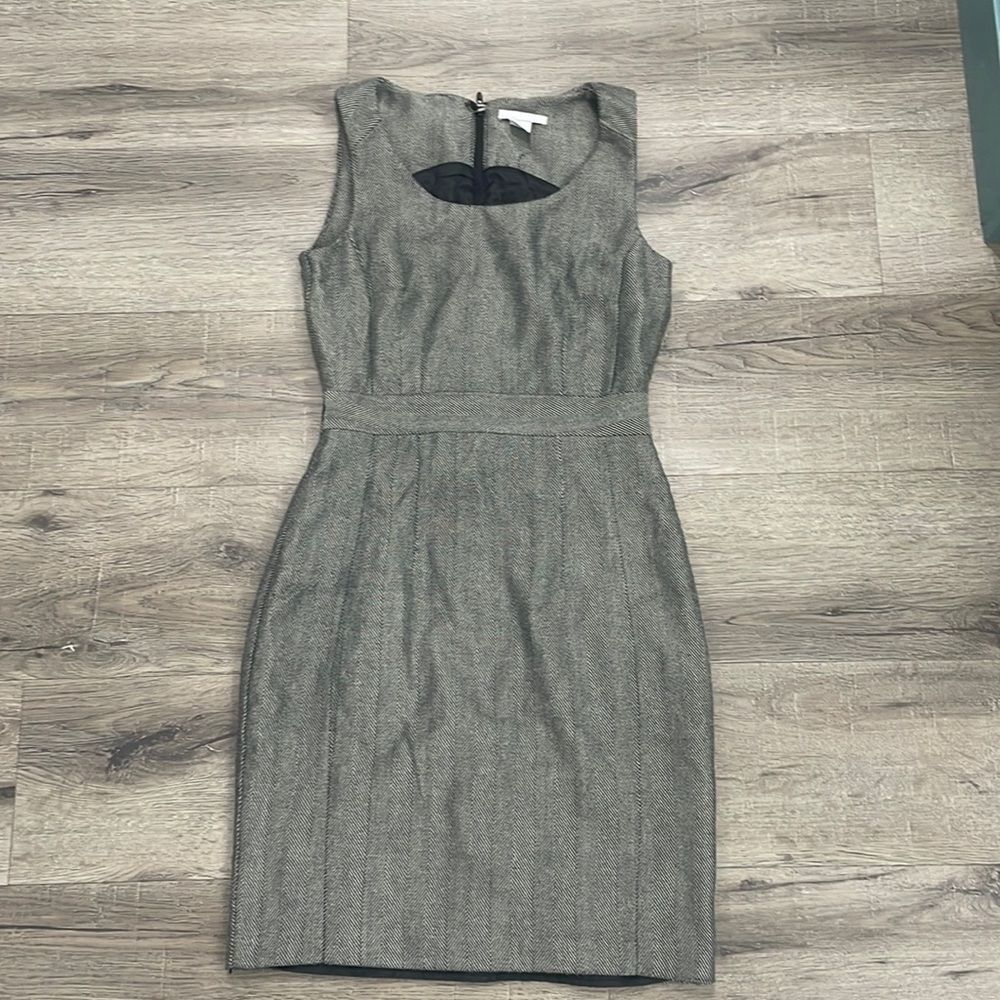 Classic Gray Sheath Dress - Women